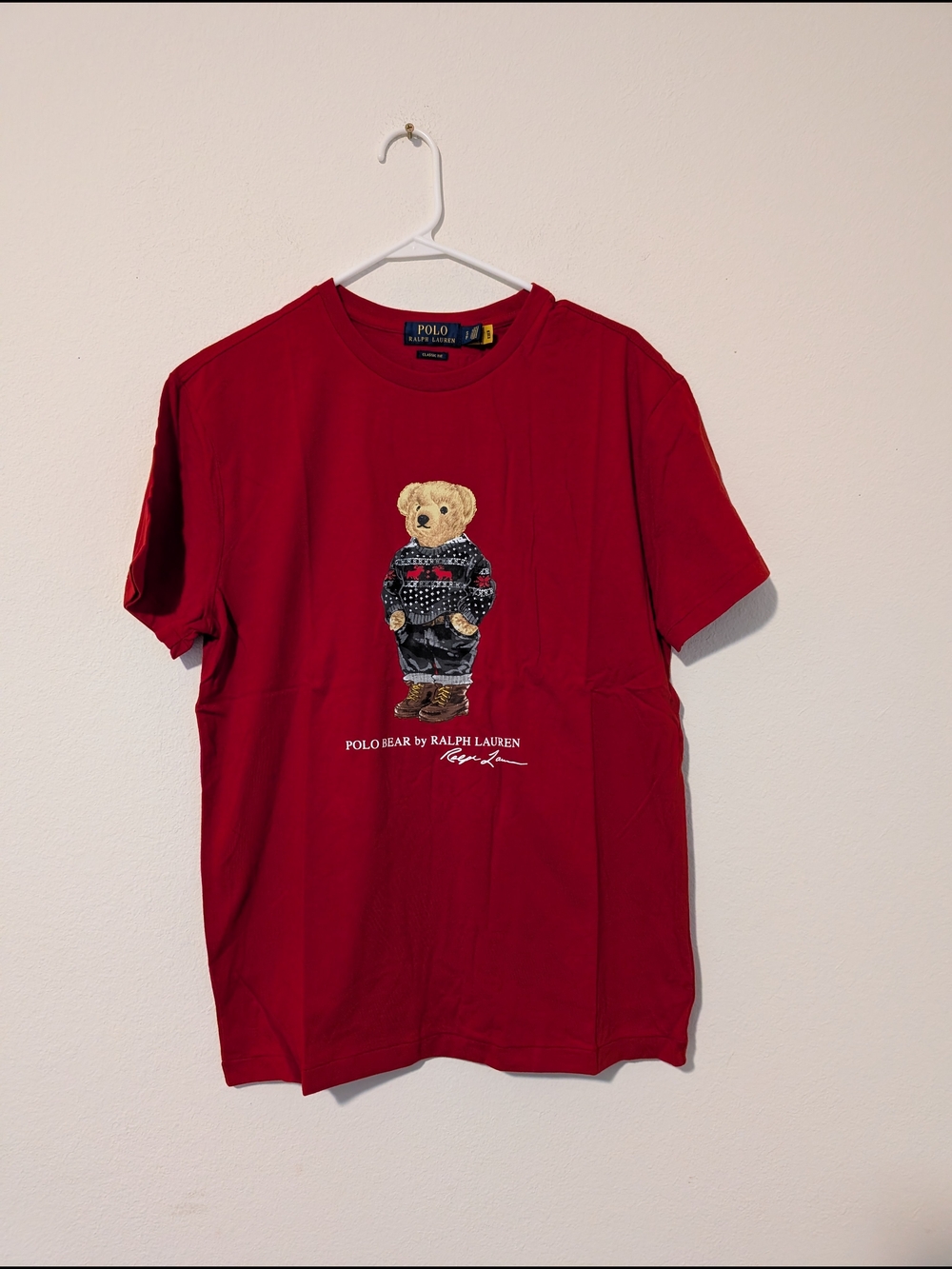Ralph Lauren Red Polo Bear Short Sleeve Tee
